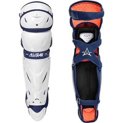 All Star Adult PHX Paige Halstead Fastpitch Softball Leg Guards (Small) White/Navy