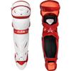 All Star Adult PHX Paige Halstead Fastpitch Softball Leg Guards (Large) White/Scarlet