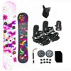 Symbolic 135-140-144cm Snowboard and Black Bindings Package Leash, Stomp, Mask Women Girls Kids (140-Camber+S Binding(Lady 6-9.5) wf176) view 1