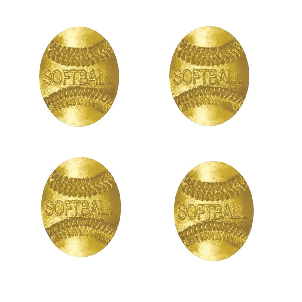 Softball Pin. Chenille letter Pins pack of 4. Varsity Letter Pins for Recognition ans Achievement.