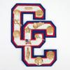 Softball Pin. Chenille letter Pins pack of 4. Varsity Letter Pins for Recognition ans Achievement. view 3
