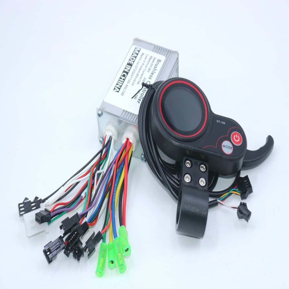 Electric Bicycle Accessories 36V/48V 250W BLDC Motor Controller E-bike Scooter Brushless Speed Driver and GT-100 LCD Display (Size : 24V 250W)