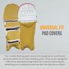 Bratla Cricket Batting Pads Covers Color Fit Neatly on Legguards Easily Put On (Gold) view 4