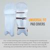 Bratla Cricket Batting Pads Covers Color Fit Neatly on Legguards Easily Put On (White) view 3