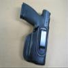 Azula in The Waistband IWB Concealed Carry Holster for Glock 19 19X 45 with Olight PL Mini 2 Valkyrie Light CCW Black Left Hand view 1
