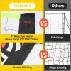 32ft Regulation Size Portable Outdoor Volleyball Net Set System for Backyard Beach with Height Adjustable Poles, PU Volleyball and Pump, Carry Bag, Boundary Line - Easy Set Up & Anti-Sagging (Black) view 2