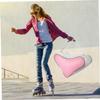 Kisangel 2pcs Roller Skate Handbag Storage Bag Stylish Triangle Backpack for Skating Accessories and Practical Design Pink for Outdoor Use view 2