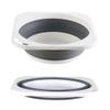 Collapsible Plastic Wash Basin 5L(1.4 Gallon), Kitchen Dishpan, Floding Small Bathtub, Space Saving Plastic Wash Bin for Dorm Camping Supplies Fishing Travel and Home (Grey 1 pcs) view 1