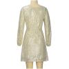 Women Sequin Dress Short Sparkly Glitter Dress Club Night Ruched Mini Dress Cocktail Party Prom Dress Evening Ball Gown Gold view 3
