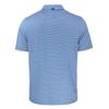 Cutter & Buck Men's Blue Detroit Lions Throwback Forge Eco Double Stripe Stretch Recycled Polo view 3