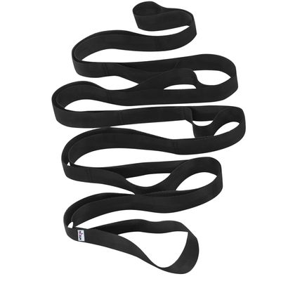 TECEUM Stretching Strap for Yoga & Physical Therapy 10 Loops Non-elastic Leg Stretch Straps for Stretching, Exercising, Pilates, Post-injury Rehabilitation for All Levels Men & Women