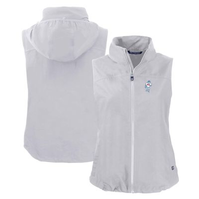 Cutter & Buck Women's Gray Houston Oilers Throwback Charter Eco Full-Zip Vest