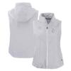 Cutter & Buck Women's Gray Houston Oilers Throwback Charter Eco Full-Zip Vest view 1