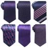Passabin Tie For Men Necktie Woven Jacquard Neck Ties Set 6 PCS (Purple) view 1
