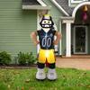 logobrands Pittsburgh Steelers Ben Roethlisberger Inflatable Player for Sports Events, Black, Yellow, Multicolor, LED Nighttime Visibility view 3