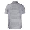 Cutter & Buck Men's Heather Black Tampa Bay Buccaneers Throwback Forge Eco Heather Stripe Stretch Recycled Polo view 3