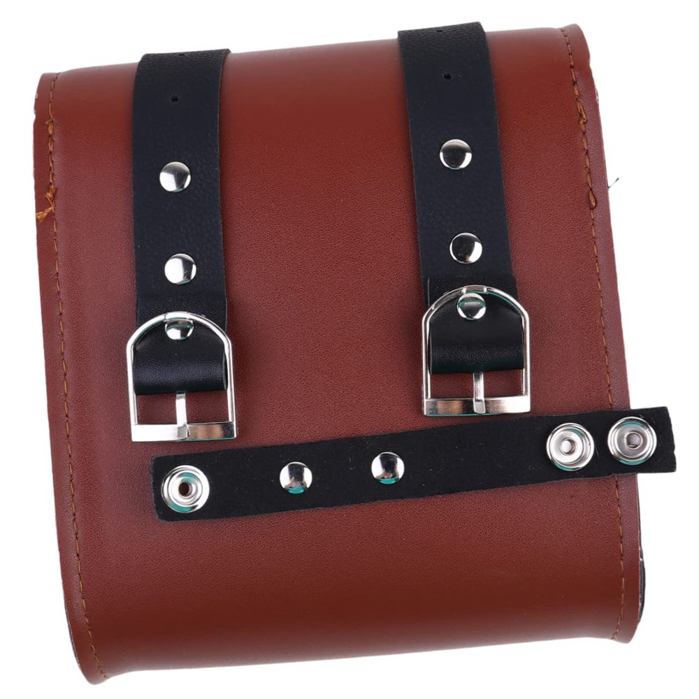 Vaguelly Handlebar Bag Synthetic Leather Bike Pannier for Easy Access Mountain Bike Saddlebag Tool Pouch for Quick Storage