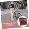 Vaguelly Handlebar Bag Synthetic Leather Bike Pannier for Easy Access Mountain Bike Saddlebag Tool Pouch for Quick Storage view 4