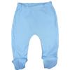 123 Bear 100% Cotton Baby Pants with Footies 100% Cotton Unisex Boys Girls (6-9 Months, 4-Pack Blue-Navy) view 3