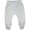 123 Bear 100% Cotton Baby Pants with Footies 100% Cotton Unisex Boys Girls (6-9 Months, 4-Pack Blue-Navy) view 4