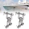 2Pcs 304 Stainless Steel Rotating Ring Connector Swivel Anchor Chain Connector for Boat view 3