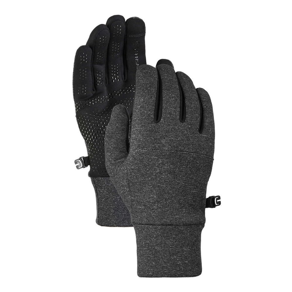 BEN & JANE Mens Ultrafit Touchscreen Running Gloves with SENSATEC Technology - Gray (Small)