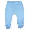 123 Bear 100% Cotton Baby Pants with Footies 100% Cotton Unisex Boys Girls (3-6 Months, 4-Pack Blue-Navy) view 3