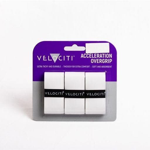 Velociti Acceleration Overgrip (White) 2 Packages