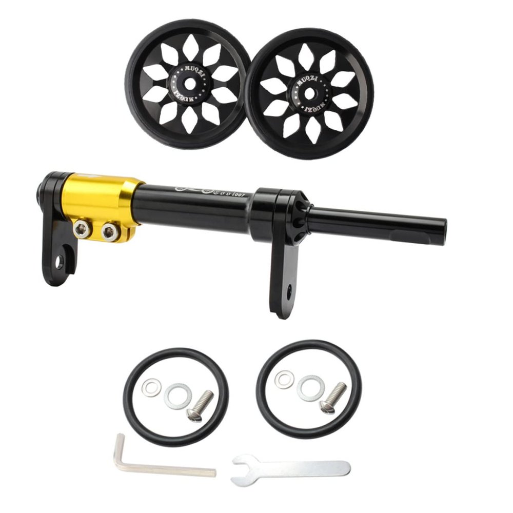 BESPORTBLE 1set Telescopic Rod for Folding Bike Lightweight Extension Bar Compatible Easy to Install Improves Stability