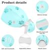Dog Paw Scrub Caps Adjustable Working Cap Surgical Caps Nurse Hat with Bow Hair Scrunchy view 4