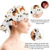 Animals Dogs Scrub Caps Adjustable Working Cap Surgical Caps Nurse Hat with Bow Hair Scrunchy view 3