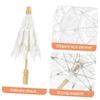 ABOOFAN 3pcs Wedding Lace Parasol Umbrella Embroidered Decorative Umbrella for Bridal Photography Elegant Lace Design for Wedding Parties Tea Parties and Dress up view 4