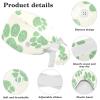 Dog Paw Pattern Scrub Caps Adjustable Working Cap Surgical Caps Nurse Hat with Bow Hair Scrunchy view 4