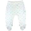 123 Bear 100% Cotton Baby Pants with Footies 100% Cotton Unisex Boys Girls (3-6 Months, 4-Pack Lemon-Gray) view 3