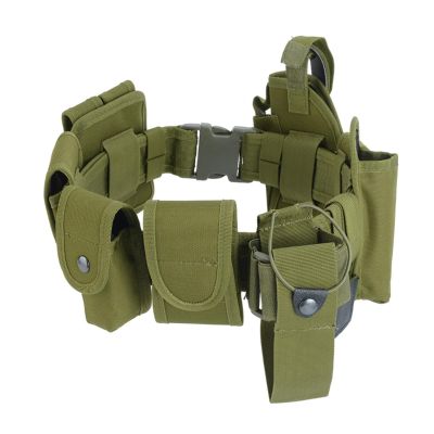 INLIMA Tool Belts Belt safety duty tool kit outdoor mountaineering training belt holster set (Color : Green)