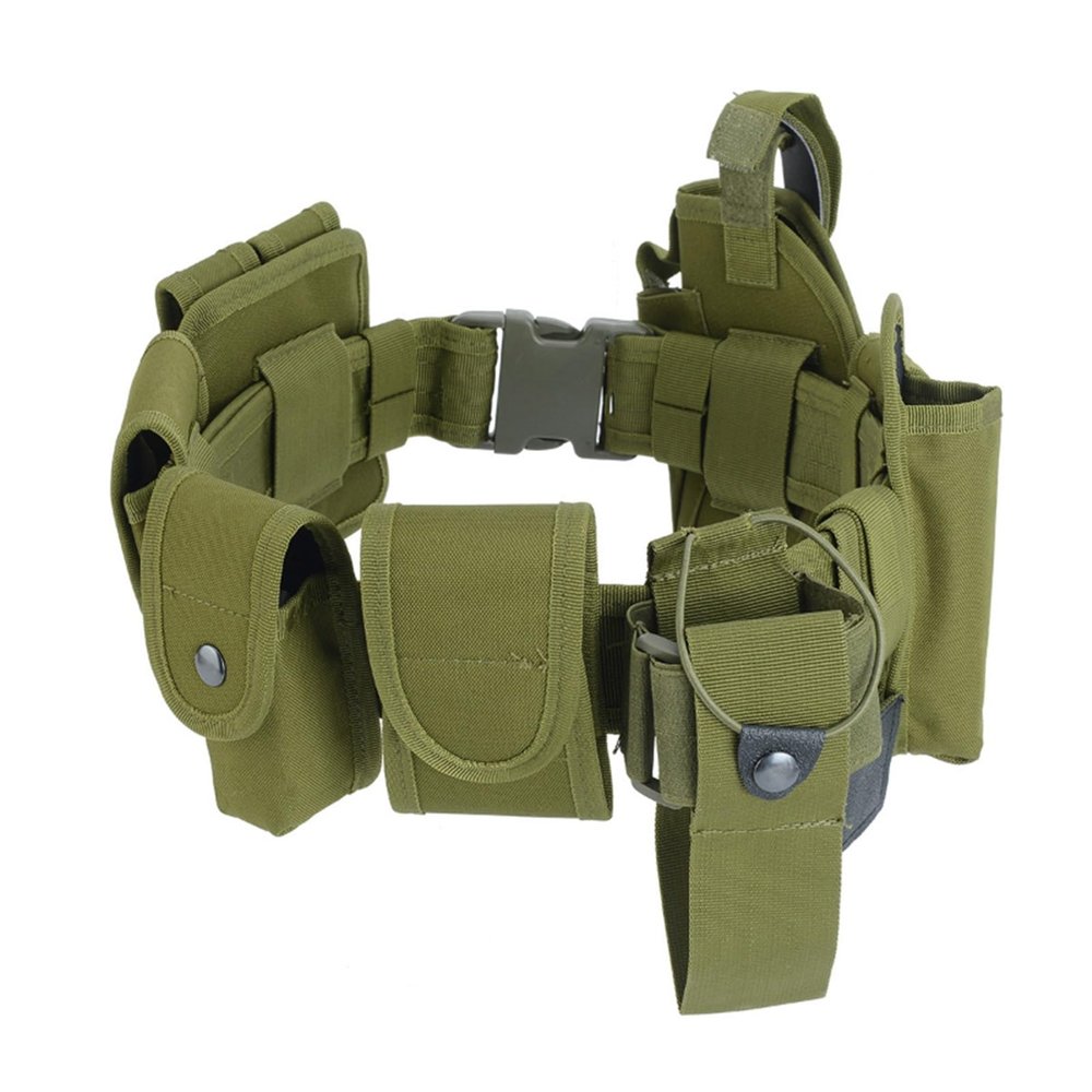 INLIMA Tool Belts Belt safety duty tool kit outdoor mountaineering training belt holster set (Color : Green)