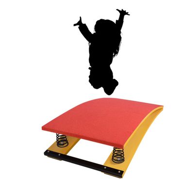 Hardwood Gymnastics Springboard for Kids,Portable Curved Gymnastic Springboard,Sport Spring Boards Equipment with 2 Springs for School/Sports Club(Size:2 springs/60 * 40cm/23.62 * 15.74in,Color:red)
