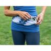 BANDI Pocketed Wraps  Running Waist Belt with Pockets for Phone, Money, Keys & Medical Devices | Secure, No-Bounce Travel & Fitness Belt, for Women and Men, USA Company (Capri, Medium) view 4