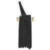 Oyolan Mens One Shoulder Ancient Greek God Toga Skirt Warrior Costume Halloween Cosplay Outfits Black Medium view 3