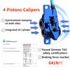 BUCKLOS Purple IIIPRO MTB 4 Pistons Mountain Bike Hydraulic Disc Brake Set Front 800mm and Rear 1550mm with 160mm MTB Disc Brake Rotor view 3