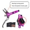 BUCKLOS Purple IIIPRO MTB 4 Pistons Mountain Bike Hydraulic Disc Brake Set Front 800mm and Rear 1550mm with 160mm MTB Disc Brake Rotor view 4