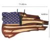 DAOIDE Deer Antler Mounting Kit, Euro Mount Skull Hanger, USA Flag Decor Hooker Pedestal, Perfect Prey Display Rack, Hanger for Hanging Antlers and Other Skulls (11.4'' x 6.7'' 0.6'') view 2