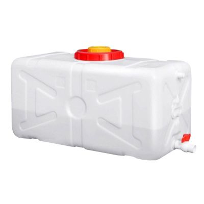 SHENJIA Outdoor Water Tank, 25L/30L/48L/75L/150L/200L Thick Plastic Food Grade Water Storage Container with Faucet, Perfect for Camping, Hiking and Agriculture