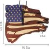 DAOIDE Deer Antler Mounting Kit, Euro Mount Skull Hanger, USA Flag Decor Hooker Pedestal, Perfect Prey Display Rack, Hanger for Hanging Antlers and Other Skulls (15.7'' x 9.1'' 0.6'') view 2