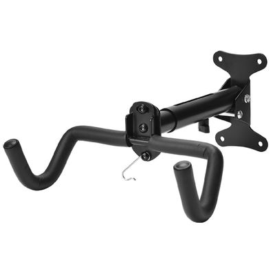 BUDAOWEN Bike Wall Mount Garage Adjustable Bike Hanger Storage Rack Aluminum Alloy Material Foldable Hook,Horizontal Bike Hook Bike Holder for Road,Hybrid Bikes,Black,1pcs