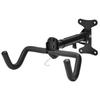 BUDAOWEN Bike Wall Mount Garage Adjustable Bike Hanger Storage Rack Aluminum Alloy Material Foldable Hook,Horizontal Bike Hook Bike Holder for Road,Hybrid Bikes,Black,1pcs view 1