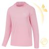 Bassdash Youth UPF50+ Performance T Shirt with Hood Long Sleeve Fishing Hiking Sun Shirt FS03Y Pink view 3