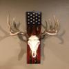 DAOIDE Deer Antler Mounting Kit, Euro Mount Skull Hanger, USA Flag Decor Hooker Pedestal, Perfect Prey Display Rack, Hanger for Hanging Antlers and Other Skulls (15.7'' x 3.5'' 0.6'') view 4