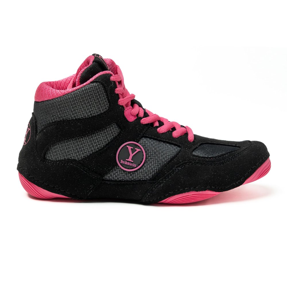 Yes! Athletics Youth Wrestling Shoes, 100% Anti-Slip Kids Wrestling Shoes, Lightweight, Durable Kids Boxing Shoes - Defiant2 Youth 3