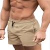 COOFANDY Mens Swim Shorts Quick Dry Swim Trunks 5 Inch Sqaure Leg Boxer Swimsuits Board Shorts Khaki L view 1